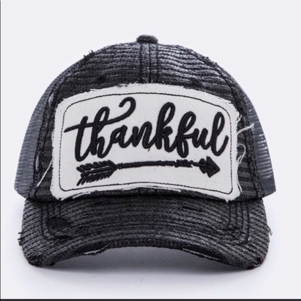 🎉LAST ONE🎉 “Thankful” Trucker-Style Cap